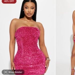Fashion Nova Mini Sequin Dress